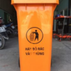 Thùng rác nhựa HDPE 120L màu cam