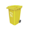 Thùng rác nhựa HDPE 240L màu vàng