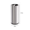 Thùng rác inox tròn nắp chia ngăn có gạt tàn Ø30