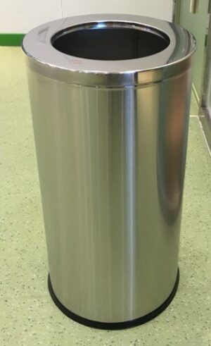 Thùng rác Inox tròn nắp hở Ø30