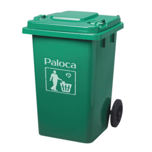 Thùng rác nhựa HDPE 80L xanh lá