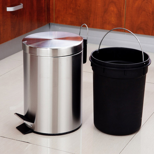 Thùng rác inox đạp chân 30l